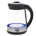 Adler Kettle AD 1285 Electric, 2200 W, 1.7 L, Glass/Stainless steel, 360° rotational base, Grey Adler Kettle AD 1285 Electric, 2200 W, 1.7 L, Glass/Stainless steel, 360° rotational base, Grey