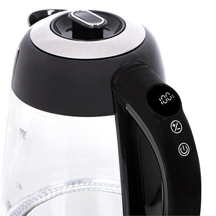 Adler Kettle AD 1285 Electric, 2200 W, 1.7 L, Glass/Stainless steel, 360° rotational base, Grey Adler Kettle AD 1285 Electric, 2200 W, 1.7 L, Glass/Stainless steel, 360° rotational base, Grey