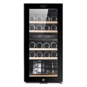 Adler Wine Cooler AD 8080 Energy efficiency class G, Free standing, Bottles capacity 24, Cooling type Compressor, Black Adler Wine Cooler AD 8080 Energy efficiency class G, Free standing, Bottles capacity 24, Cooling type Compressor, Black