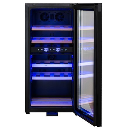 Adler Wine Cooler AD 8080 Energy efficiency class G, Free standing, Bottles capacity 24, Cooling type Compressor, Black Adler Wine Cooler AD 8080 Energy efficiency class G, Free standing, Bottles capacity 24, Cooling type Compressor, Black