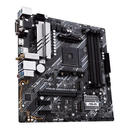Asus PRIME B550M-A WIFI II Processor family AMD, Processor socket AM4, DDR4 DIMM, Memory slots 4, Supported hard disk drive inte Asus PRIME B550M-A WIFI II Processor family AMD, Processor socket AM4, DDR4 DIMM, Memory slots 4, Supported hard disk drive inte