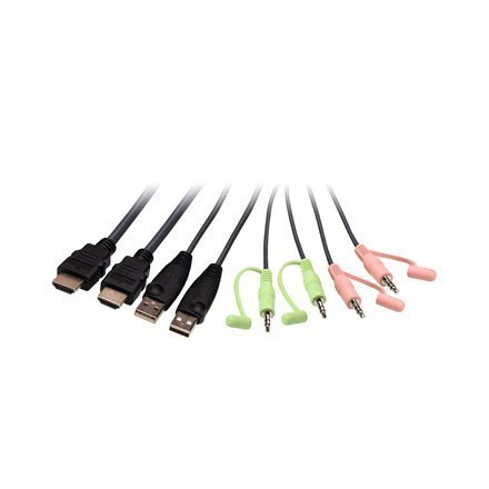 Aten 2-Port USB 4K HDMI Cable KVM Switch with Remote Port Selector CS22H-AT Aten 2-Port USB 4K HDMI Cable KVM Switch with Remote Port Selector CS22H-AT