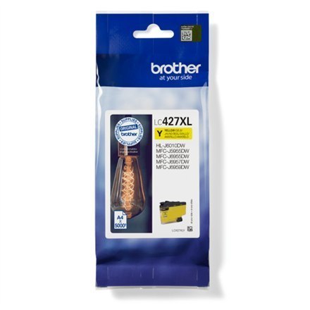 Brother LC427XLY Ink Cartridge, Yellow Brother LC427XLY Ink Cartridge, Yellow