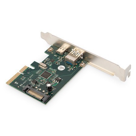 DIGITUS PCIe card, USB-C 3.1 Gen 2, 10Gpbs, USB-A 3.1 DIGITUS PCIe card, USB-C 3.1 Gen 2, 10Gpbs, USB-A 3.1