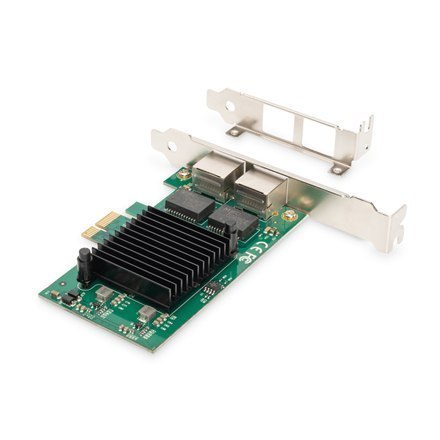 Digitus Gigabit Ethernet PCI Express Card, 2-port 32-bit, low profile bracket, Intel chipset DN-10132 Digitus Gigabit Ethernet PCI Express Card, 2-port 32-bit, low profile bracket, Intel chipset DN-10132