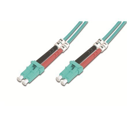 Digitus Patch Cord FO, LC to LC MM OM3 50/125 µ, 1m Digitus Patch Cord FO, LC to LC MM OM3 50/125 µ, 1m
