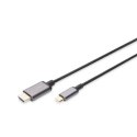 Digitus USB Type-C to HDMI Adapter DA-70821 1.8 m, Black, USB Type-C Digitus USB Type-C to HDMI Adapter DA-70821 1.8 m, Black, USB Type-C