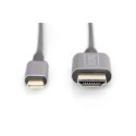 Digitus USB Type-C to HDMI Adapter DA-70821 1.8 m, Black, USB Type-C Digitus USB Type-C to HDMI Adapter DA-70821 1.8 m, Black, USB Type-C