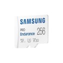 Samsung PRO Endurance MB-MJ256KA/EU 256 GB, MicroSD Memory Card, Flash memory class U3, V30, Class 10, SD adapter Samsung PRO Endurance MB-MJ256KA/EU 256 GB, MicroSD Memory Card, Flash memory class U3, V30, Class 10, SD adapter
