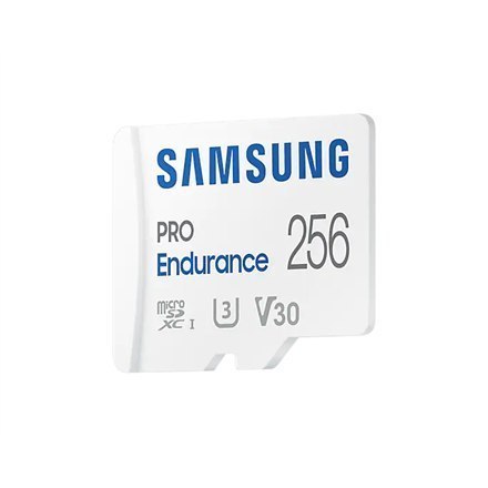 Samsung PRO Endurance MB-MJ256KA/EU 256 GB, MicroSD Memory Card, Flash memory class U3, V30, Class 10, SD adapter Samsung PRO Endurance MB-MJ256KA/EU 256 GB, MicroSD Memory Card, Flash memory class U3, V30, Class 10, SD adapter