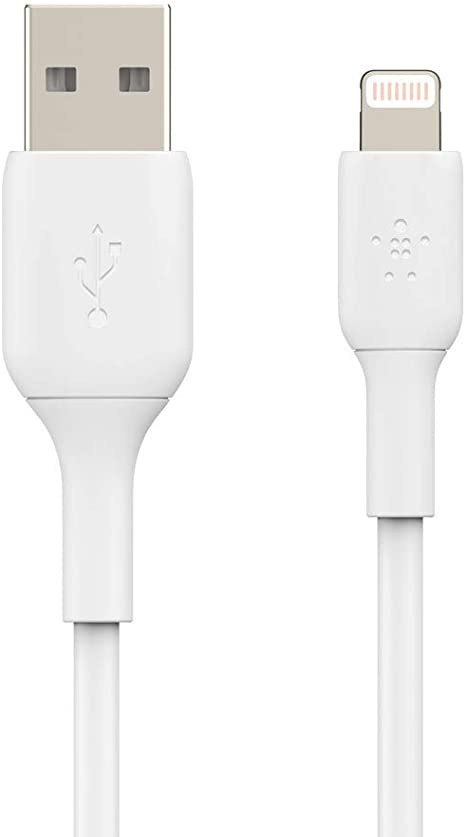 Belkin Lightning to USB-A Cable 2m BOOST CHARGE Polyvinyl Chloride, White Belkin Lightning to USB-A Cable 2m BOOST CHARGE Polyvinyl Chloride, White