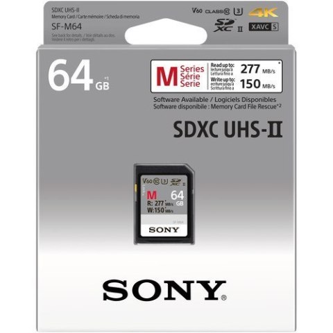 Sony SF-M64 64 GB, SDXC, Flash memory class 10 Sony SF-M64 64 GB, SDXC, Flash memory class 10