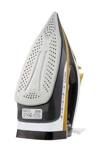 Camry Iron CR 5029 Steam Iron, 2400 W, Continuous steam 40 g/min, Steam boost performance 70 g/min, White/Black/Gold Camry Iron CR 5029 Steam Iron, 2400 W, Continuous steam 40 g/min, Steam boost performance 70 g/min, White/Black/Gold