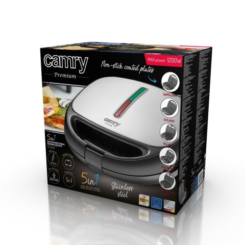Camry Multifunctional Backing Device 5in1 CR 3042 800 W, Number of plates 5, Number of pastry 2, Silver/Black Camry Multifunctional Backing Device 5in1 CR 3042 800 W, Number of plates 5, Number of pastry 2, Silver/Black