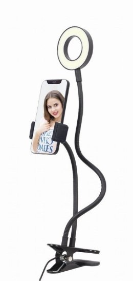 Gembird Selfie ring light with phone holder