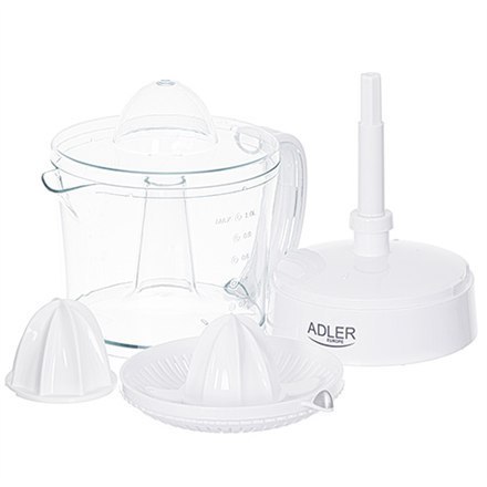 Adler Citrus Juicer AD 4009 White, 40 W, Number of speeds 1 Adler Citrus Juicer AD 4009 White, 40 W, Number of speeds 1