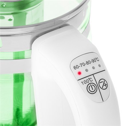 Adler Kettle AD 1299 Electric, 2200 W, 1.5 L, Glass/Stainless steel, 360° rotational base, White Adler Kettle AD 1299 Electric, 2200 W, 1.5 L, Glass/Stainless steel, 360° rotational base, White