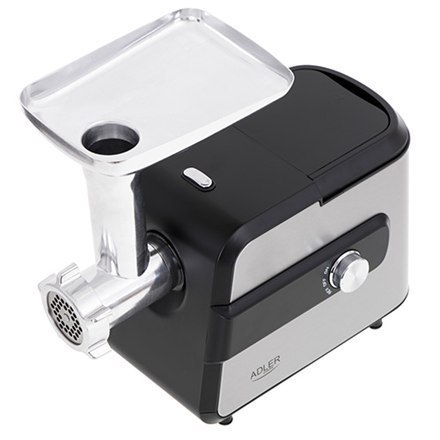 Adler Meat mincer with a shredder AD 4813 Silver/Black, 600 W, Number of speeds 2, Throughput (kg/min) 1 Adler Meat mincer with a shredder AD 4813 Silver/Black, 600 W, Number of speeds 2, Throughput (kg/min) 1