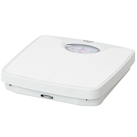 Adler Mechanical bathroom scale AD 8151w Maximum weight (capacity) 130 kg, Accuracy 1000 g, White Adler Mechanical bathroom scale AD 8151w Maximum weight (capacity) 130 kg, Accuracy 1000 g, White
