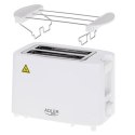 Adler Toaster AD 3223 Power 750 W, Number of slots 2, Housing material Plastic, White Adler Toaster AD 3223 Power 750 W, Number of slots 2, Housing material Plastic, White