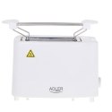 Adler Toaster AD 3223 Power 750 W, Number of slots 2, Housing material Plastic, White Adler Toaster AD 3223 Power 750 W, Number of slots 2, Housing material Plastic, White