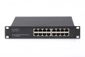 Digitus 16-port Gigabit Ethernet Switch DN-80115 10/100/1000 Mbps (RJ-45), Unmanaged, Rack mountable, Power supply type Internal Digitus 16-port Gigabit Ethernet Switch DN-80115 10/100/1000 Mbps (RJ-45), Unmanaged, Rack mountable, Power supply type Internal