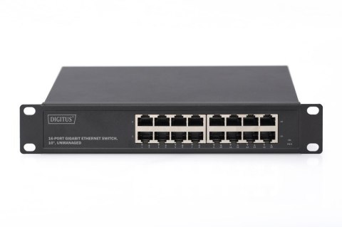 Digitus 16-port Gigabit Ethernet Switch DN-80115 10/100/1000 Mbps (RJ-45), Unmanaged, Rack mountable, Power supply type Internal Digitus 16-port Gigabit Ethernet Switch DN-80115 10/100/1000 Mbps (RJ-45), Unmanaged, Rack mountable, Power supply type Internal