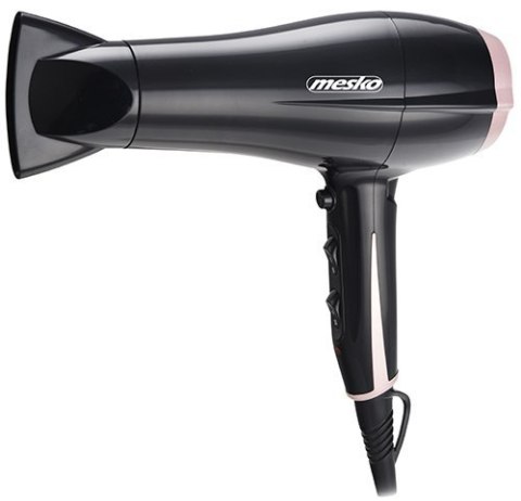 Mesko Hair Dryer MS 2249 2000 W, Number of temperature settings 3, Black/Pink Mesko Hair Dryer MS 2249 2000 W, Number of temperature settings 3, Black/Pink