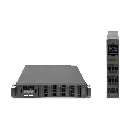 DIGITUS OnLine UPS, rack/tower, 1500VA, 1500W, LCD, 8 x C13, 1 x C19, RS-232, USB, RJ45, SNMP card (optional), relay card (optio DIGITUS OnLine UPS, rack/tower, 1500VA, 1500W, LCD, 8 x C13, 1 x C19, RS-232, USB, RJ45, SNMP card (optional), relay card (optio