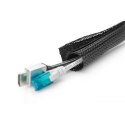 Digitus Flexible Cable Tube with Hook and Loop Fastener Cable Sock DA-90507 2 m, Black Digitus Flexible Cable Tube with Hook and Loop Fastener Cable Sock DA-90507 2 m, Black