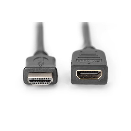 Digitus HDMI High Speed extension cable AK-330201-050-S Black, Type A M/F, 5 m Digitus HDMI High Speed extension cable AK-330201-050-S Black, Type A M/F, 5 m