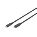 Digitus USB Type-C Extension Cable AK-300210-020-S USB Male 2.0 (Type C), USB Female 2.0 (Type C), Black, 2 m Digitus USB Type-C Extension Cable AK-300210-020-S USB Male 2.0 (Type C), USB Female 2.0 (Type C), Black, 2 m