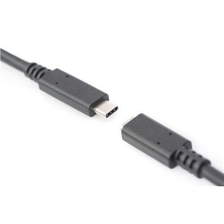 Digitus USB Type-C Extension Cable AK-300210-020-S USB Male 2.0 (Type C), USB Female 2.0 (Type C), Black, 2 m Digitus USB Type-C Extension Cable AK-300210-020-S USB Male 2.0 (Type C), USB Female 2.0 (Type C), Black, 2 m