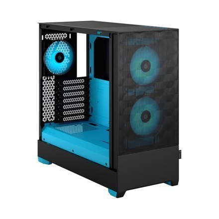 Fractal Design Pop Air RGB Cyan Core TG Clear Tint, ATX, mATX, Mini ITX, Power supply included No Fractal Design Pop Air RGB Cyan Core TG Clear Tint, ATX, mATX, Mini ITX, Power supply included No