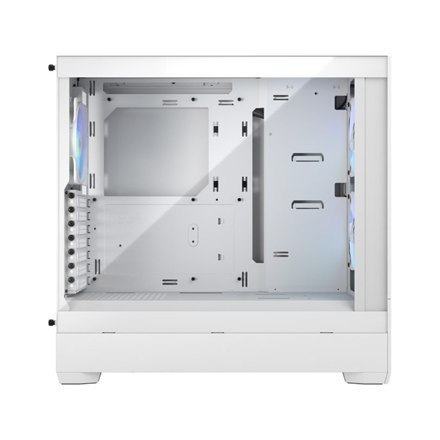 Fractal Design Pop Air RGB White TG Clear Tint, ATX, mATX, Mini ITX, Power supply included No Fractal Design Pop Air RGB White TG Clear Tint, ATX, mATX, Mini ITX, Power supply included No