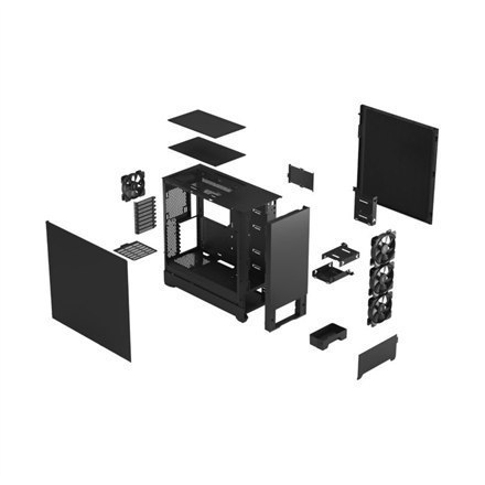Fractal Design Pop XL Black Solid, E-ATX up to 280 mm, ATX , mATX, Mini ITX, Power supply included No Fractal Design Pop XL Black Solid, E-ATX up to 280 mm, ATX , mATX, Mini ITX, Power supply included No