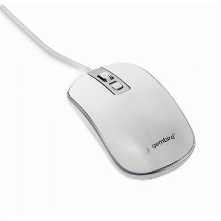 Gembird Optical USB mouse MUS-4B-06-WS White/Silver Gembird Optical USB mouse MUS-4B-06-WS White/Silver