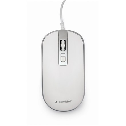 Gembird Optical USB mouse MUS-4B-06-WS White/Silver Gembird Optical USB mouse MUS-4B-06-WS White/Silver