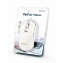 Gembird Optical USB mouse MUS-4B-06-WS White/Silver Gembird Optical USB mouse MUS-4B-06-WS White/Silver