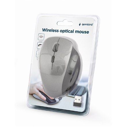 Gembird Wireless Optical mouse MUSW-6B-02-BG USB, Black-Spacegrey Gembird Wireless Optical mouse MUSW-6B-02-BG USB, Black-Spacegrey