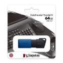 Kingston USB 3.2 Flash Drive DataTraveler Exodia M 64 GB, USB 3.2, Black/Blue Kingston USB 3.2 Flash Drive DataTraveler Exodia M 64 GB, USB 3.2, Black/Blue