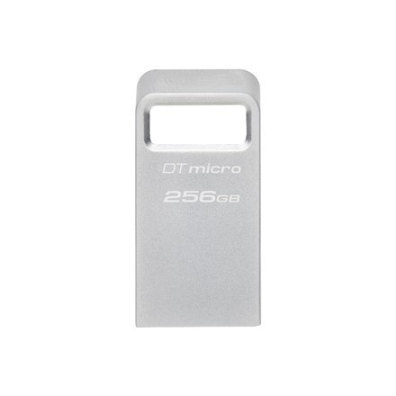Kingston USB 3.2 Flash Drive DataTraveler micro 256 GB, USB 3.2, Silver Kingston USB 3.2 Flash Drive DataTraveler micro 256 GB, USB 3.2, Silver