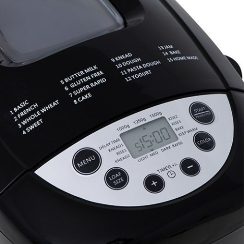 Mesko Bread maker MS 6022 Power 850 W, Number of programs 15, Display LCD, Black Mesko Bread maker MS 6022 Power 850 W, Number of programs 15, Display LCD, Black