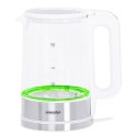 Mesko Kettle MS 1301w Electric, 1850 W, 1.7 L, Glass/Stainless steel, 360° rotational base, White Mesko Kettle MS 1301w Electric, 1850 W, 1.7 L, Glass/Stainless steel, 360° rotational base, White