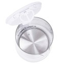 Mesko Kettle MS 1301w Electric, 1850 W, 1.7 L, Glass/Stainless steel, 360° rotational base, White Mesko Kettle MS 1301w Electric, 1850 W, 1.7 L, Glass/Stainless steel, 360° rotational base, White