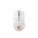 MSI Clutch GM11 Optical, RGB LED light, White, Gaming Mouse, 1000 Hz MSI Clutch GM11 Optical, RGB LED light, White, Gaming Mouse, 1000 Hz