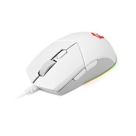 MSI Clutch GM11 Optical, RGB LED light, White, Gaming Mouse, 1000 Hz MSI Clutch GM11 Optical, RGB LED light, White, Gaming Mouse, 1000 Hz