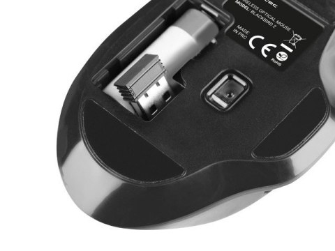 Natec Mouse, BlackBird 2, Silent, Wireless, 1600 DPI, Optical, Black Natec Mouse, BlackBird 2, Silent, Wireless, 1600 DPI, Optical, Black