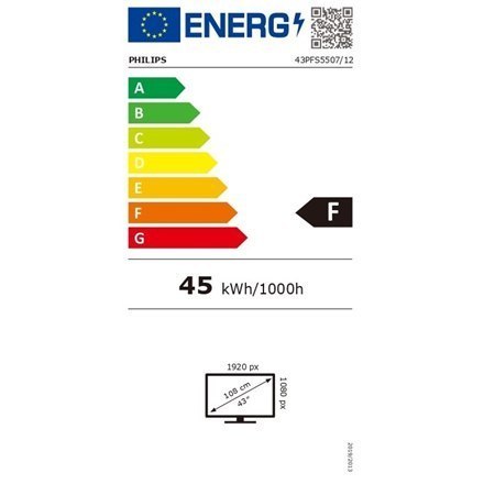 Philips LED Full HD TV 43PFS5507/12 43" (108 cm), 1920 x 1080, Black Philips LED Full HD TV 43PFS5507/12 43" (108 cm), 1920 x 1080, Black