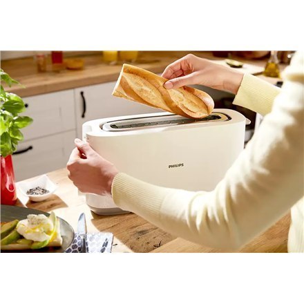 Philips Toaster HD2590/00 Daily Collection Power 870-1030 W, Number of slots 2, Housing material Plastic, White Philips Toaster HD2590/00 Daily Collection Power 870-1030 W, Number of slots 2, Housing material Plastic, White